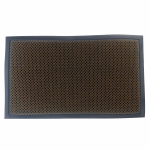 Uksematt Domoletti 3D, must/oranž, 40 cm x 60 cm x 1 cm