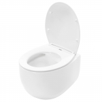 WC-pott, seinapealne Rea Lars Rimless, kaanega, 370 mm x 500 mm