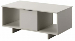 Kohvilaud Alma, valge v./pruunikas v., 55 cm x 100 cm x 55 cm