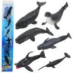 Kujukeste komplekt, mereloomad Lean Toys Marine Life, 6 tk, hall v.