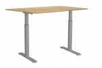 Kirjutuslaud reguleeritava k&otilde;rgusega Sun-Flex EasyDesk Adapt III, valge v./kask v.