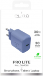 Telefoni laadija Puro Pro Lite, USB Type C, sinine v., 30 W