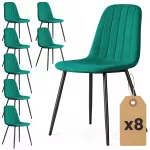 Toolide komplekt Akord Lumo, matt, must v./roheline v., 43.5 cm x 45.5 cm x 87 cm, 8 tk