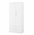 Riidekapp Megan, valge v., 40 cm x 90 cm x 195 cm