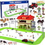 Kujukeste komplekt, koos tarvikutega, farm Animals ZA5687, mitmev&auml;rviline