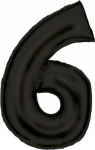 Fooliumist &otilde;hupall number Amscan 6, must v.