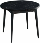 S&ouml;&ouml;gilaud Kalune Design Stil Bendir, valge v./must v., 90 cm x 90 cm x 77.5 cm