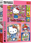 Pusle 2in1 Trefl Hello Kitty And Friends 13336, 27.5 cm x 40 cm, 400 tk, mitmev&auml;rviline