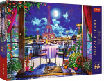 Pusle Trefl Tea Time Paris In The Moonlight, 48 cm x 68 cm, 1000 tk, mitmev&auml;rviline