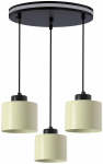 Valgusti lagi Candellux Lighting Olivca 33-47908, E27, 3 x 40 W, oliiviroheline v. / must v.
