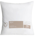 Dekoratiivne padi Homla Basic Velle, valge v., 40 cm x 40 cm
