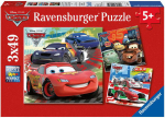 Pusle 3in1 Ravensburger Cars 2 09281, 18 cm x 18 cm, 147 tk, mitmev&auml;rviline