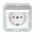 Pistikupesa Vilma QR1000 111070202111, maandusega, IP44, valge