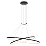 Valgusti rippuv Light Prestige Halifax LP-940/2P 4BK, LED, 3000 - 6000 &deg;K, 2 x 45 W, must v. / kuldne v.