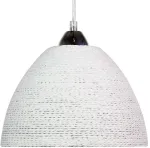 Valgusti rippuv Candellux Braid, E27, 1 x 60 W, valge v. / valge v., 23 x 16.5 cm