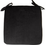 Istmepadi Home4you Velvet P0005289, must v., 39 cm x 39 cm