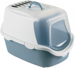 Suletud kassitualett Zolux Cathy Easy Clean 590002BAC, sinine v./valge v., suletud, 56 cm x 40 cm x 40 cm