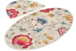 Vannitoamattide komplekt Foutastic Arya Oval 359CHL2111, mitmev&auml;rviline, 100 cm x 60 cm