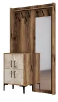 Esiku m&ouml;&ouml;blikomplekt Kalune Design Berlin BC, sise, valge v./p&auml;hklipuu v.