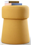 Tumba Hanah Home Beans 209FLF1209, kollane v., 40 cm x 40 cm x 50 cm