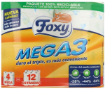 Tualettpaber Foxy Mega 3, 3 kiht, 4 tk