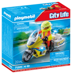 Konstruktor Playmobil City Life P&auml;&auml;stemootorratas Vilkuva Tulega 71205