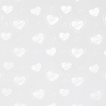 V&auml;rviline kartong Galeria Papieru Male Heart, A4, 220 g/m&sup2;, valge v./hall v., 29.7 cm x 21 cm