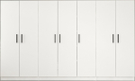 Riidekapp Kalune Design Kale 3808, valge v., 52 cm x 315 cm x 210 cm
