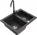 K&ouml;&ouml;givalamu Mexen Carlos 6518581500-76+670200-76, graniit, 58 cm x 47 cm x 17.7 cm, black granite