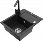 K&ouml;&ouml;givalamu Mexen Enzo 6506-73-670300-70, graniit, 57.6 cm x 46.5 cm x 17.4 cm, h&otilde;be/must/kroom