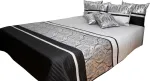 Voodikate NM29-T, h&otilde;be v./must v./hall v., 240 cm x 260 cm