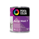Dispersioonv&auml;rv Pentacolor Acryl 7, valge v., 1 l