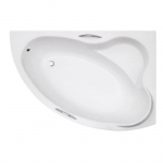 Vann, nurgaga Besco Ada, 140 cm x 90 cm x 42 cm, parempoolne, valge v.