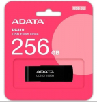 USB m&auml;lupulk Adata UC310 852397, must v., 256 GB
