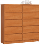 Kummut Akord K120 10SZ CLP, lepp v., 121 cm x 120 cm x 40 cm