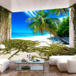 Fototapeet Artgeist Beach and Ivy, 70 cm x 100 cm