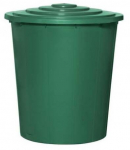 Veepaak kaane ja kraaniga, 300 l, roheline v.