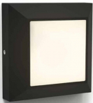 &Otilde;ue seinavalgusti Lutec Helena, 4.5W, LED, IP54, must v., 10.1 cm x 10.1 cm