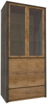 Vitriinkapp Gala Meble Montana W2D, tamm v./hall v., 43 cm x 90 cm x 197 cm