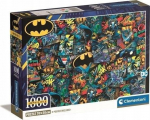 Pusle Clementoni Compact Batman 39906, 50 cm x 70 cm, 1000 tk, mitmev&auml;rviline