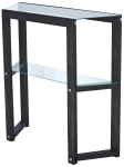 Konsoollaud Kalune Design Via, antratsiit v., 85 cm x 31 cm x 85 cm