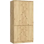 Riidekapp Akord S90, tamm v., 50.4 cm x 90.4 cm x 180 cm