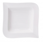 Taldrik magustoidu Ambition Fala Wave, 21 cm x 21 cm, valge