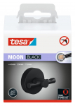 Konks Tesa, 53 mm x 65 mm x 50 mm, must v.