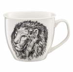 Tass Ambition Lion Wild, valge v./must v., 0.55 l