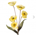 Kunstlill Flore Flower Decor, kollane v./roheline v., 82 cm x 13 cm