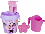 Liivakasti m&auml;nguasjade komplekt Smoby Minnie, roosa v./violetne v., 5 tk
