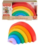 Puidust klotsid Mattel Fisher Price Stacking Rainbow, mitmev&auml;rviline, 6 tk