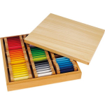 Hariv m&auml;ng, kuju sorteerija Montessori Color Tiles, mitmev&auml;rviline, 63 tk