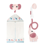 Vannitoa m&auml;nguasjade komplekt, elevant Yookidoo, roosa